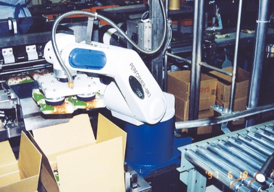 1997年 ちくわ箱詰めロボットライン